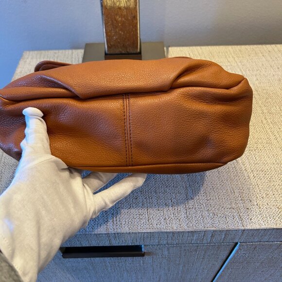 MARC BY MARC JACOBS Orange Leather Satchel Shiny Classic Q Lil Ukita - Picture 9 of 9